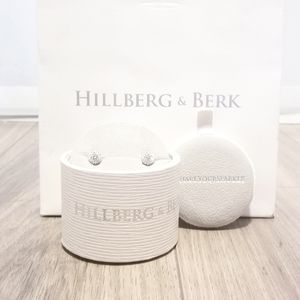 Hillberg & Berk crystal ball earrings